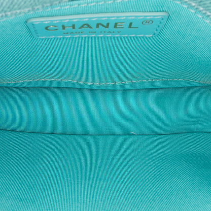 Chanel Mini Cc Quilted Denim Messenger Flap