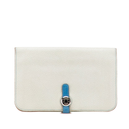 Hermès Bicolor Togo Dogon Duo Wallet Gm