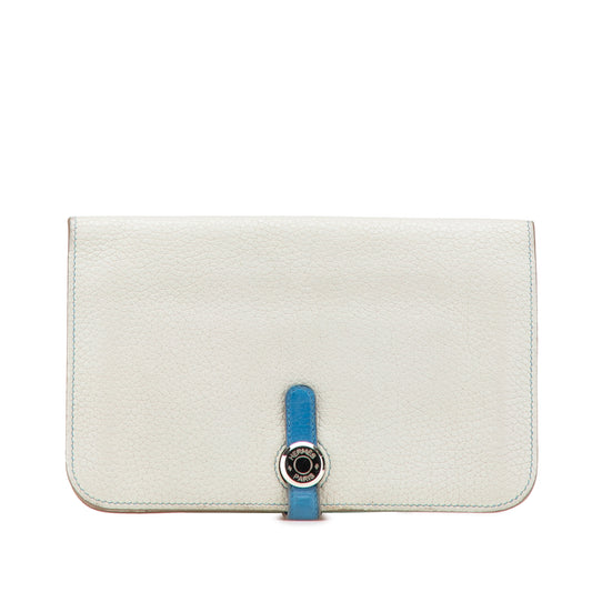 Hermès Bicolor Togo Dogon Duo Wallet Gm