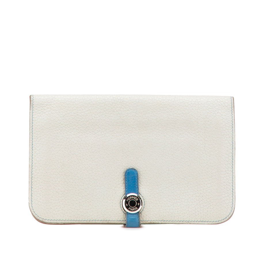 Hermès Bicolor Togo Dogon Duo Wallet Gm