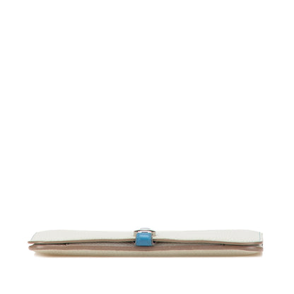 Hermès Bicolor Togo Dogon Duo Wallet Gm
