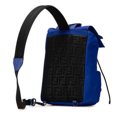Fendi Medium Econyl Santander Cuoio Roma Fendiness Backpack