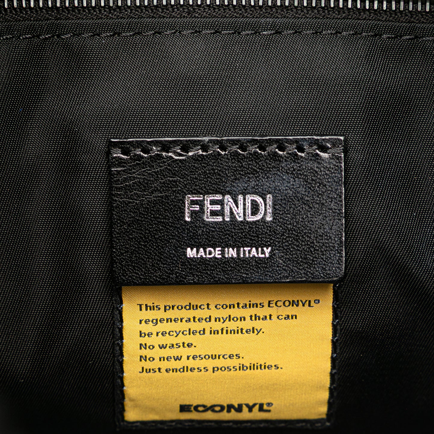 Fendi Medium Econyl Santander Cuoio Roma Fendiness Backpack