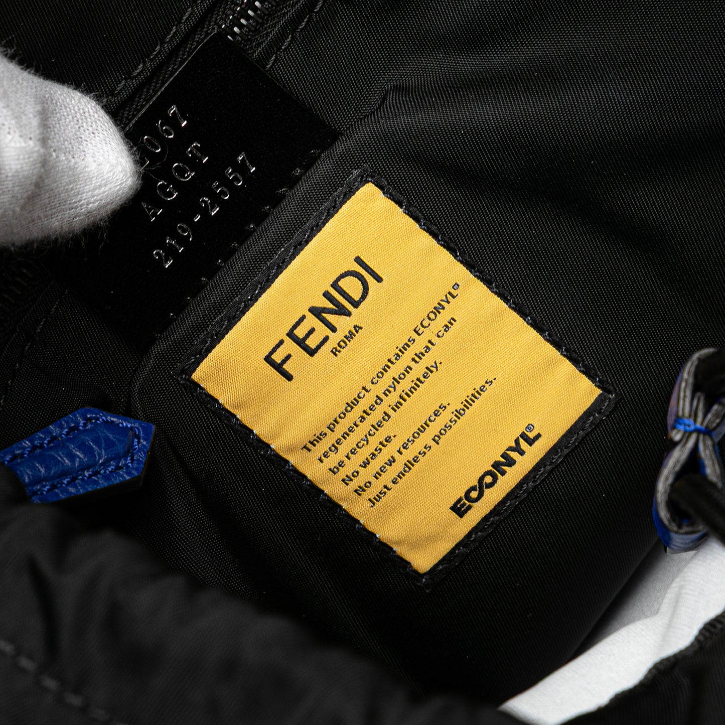 Fendi Medium Econyl Santander Cuoio Roma Fendiness Backpack