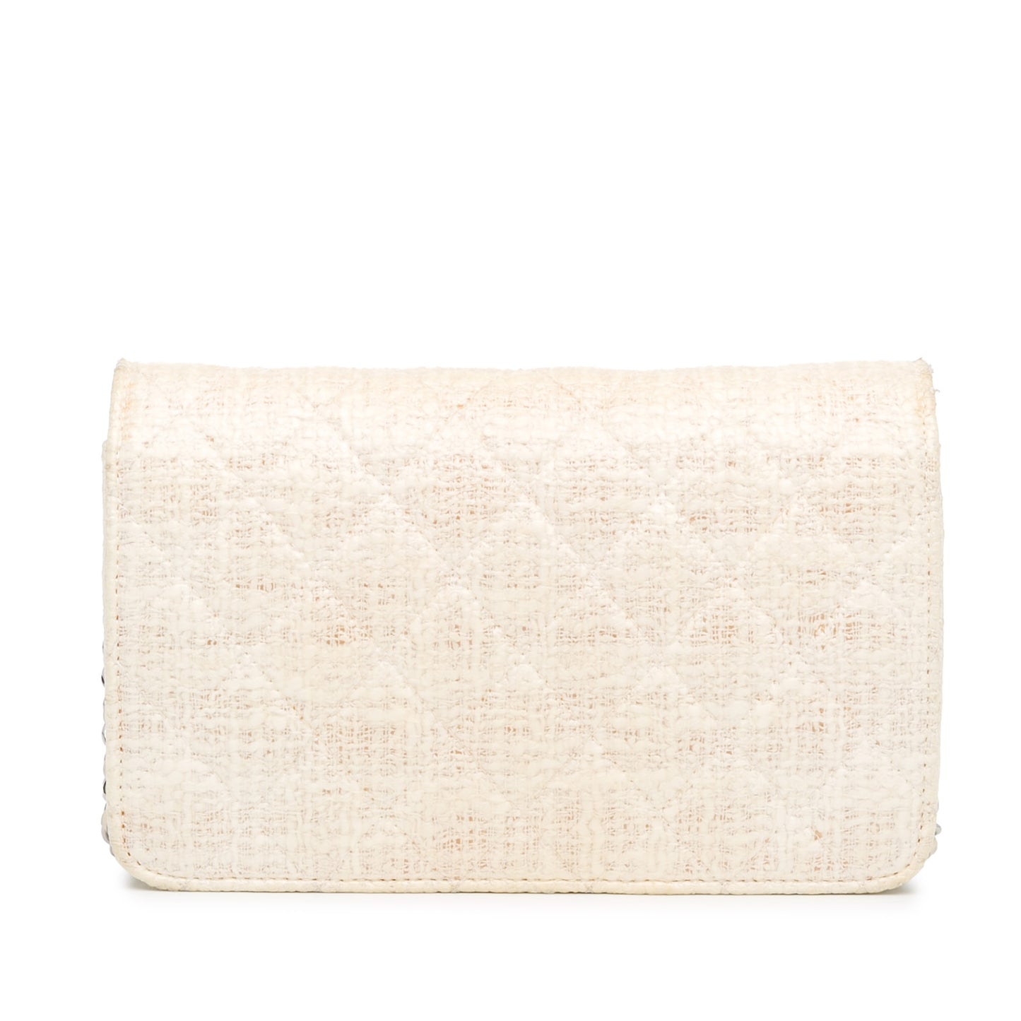 Chanel Cc Coated Tweed Wallet On Chain