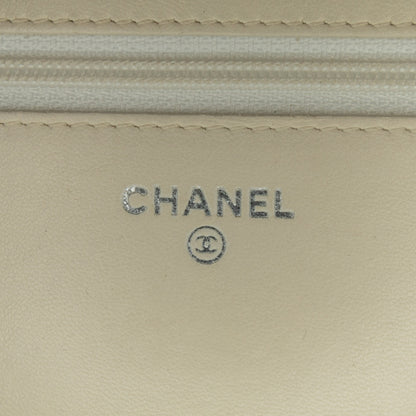 Chanel Cc Coated Tweed Wallet On Chain