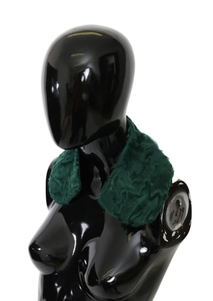 Dolce & Gabbana Elegant Lambskin Fur Scarf In Lush Green