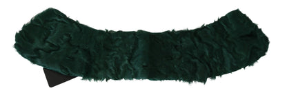 Dolce & Gabbana Elegant Lambskin Fur Scarf In Lush Green