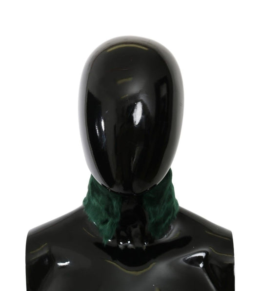 Dolce & Gabbana Luxurious Green Lambskin Scarf For Women