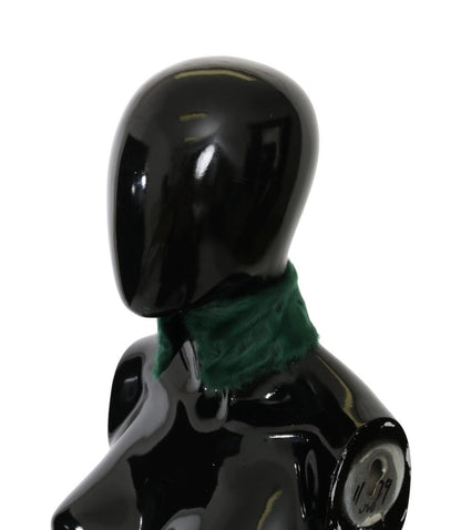 Dolce & Gabbana Luxurious Green Lambskin Scarf For Women