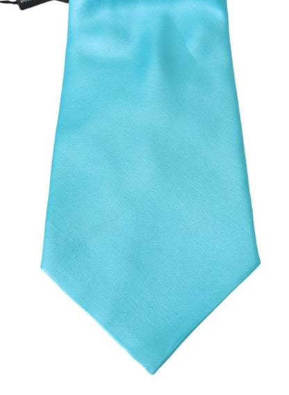 Dolce & Gabbana Stunning Light Blue Silk Men'S Tie