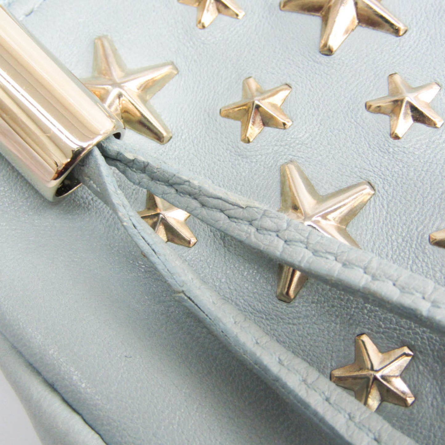Jimmy Choo Blue Leather Zena