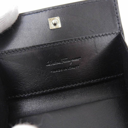 Salvatore Ferragamo Black Leather Wallet