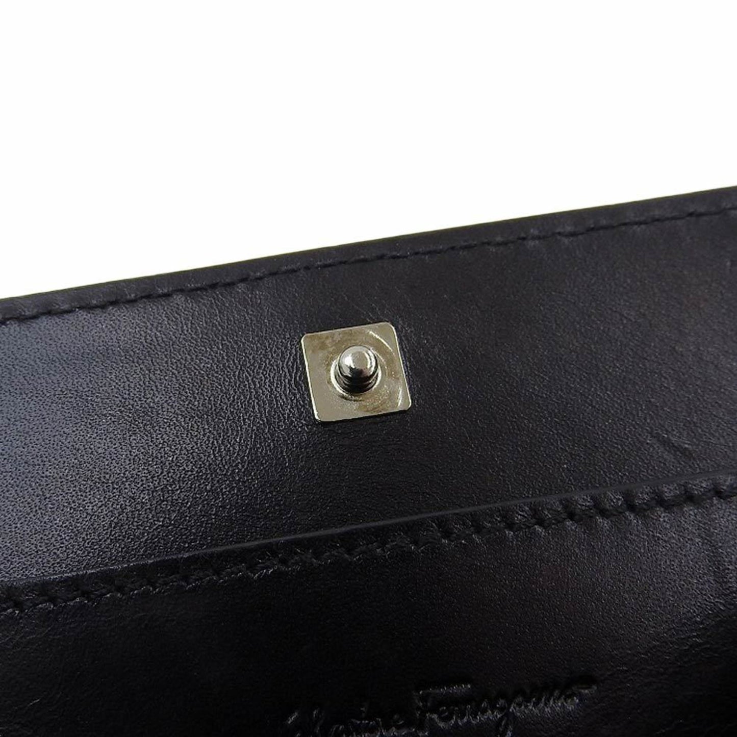 Salvatore Ferragamo Black Leather Wallet