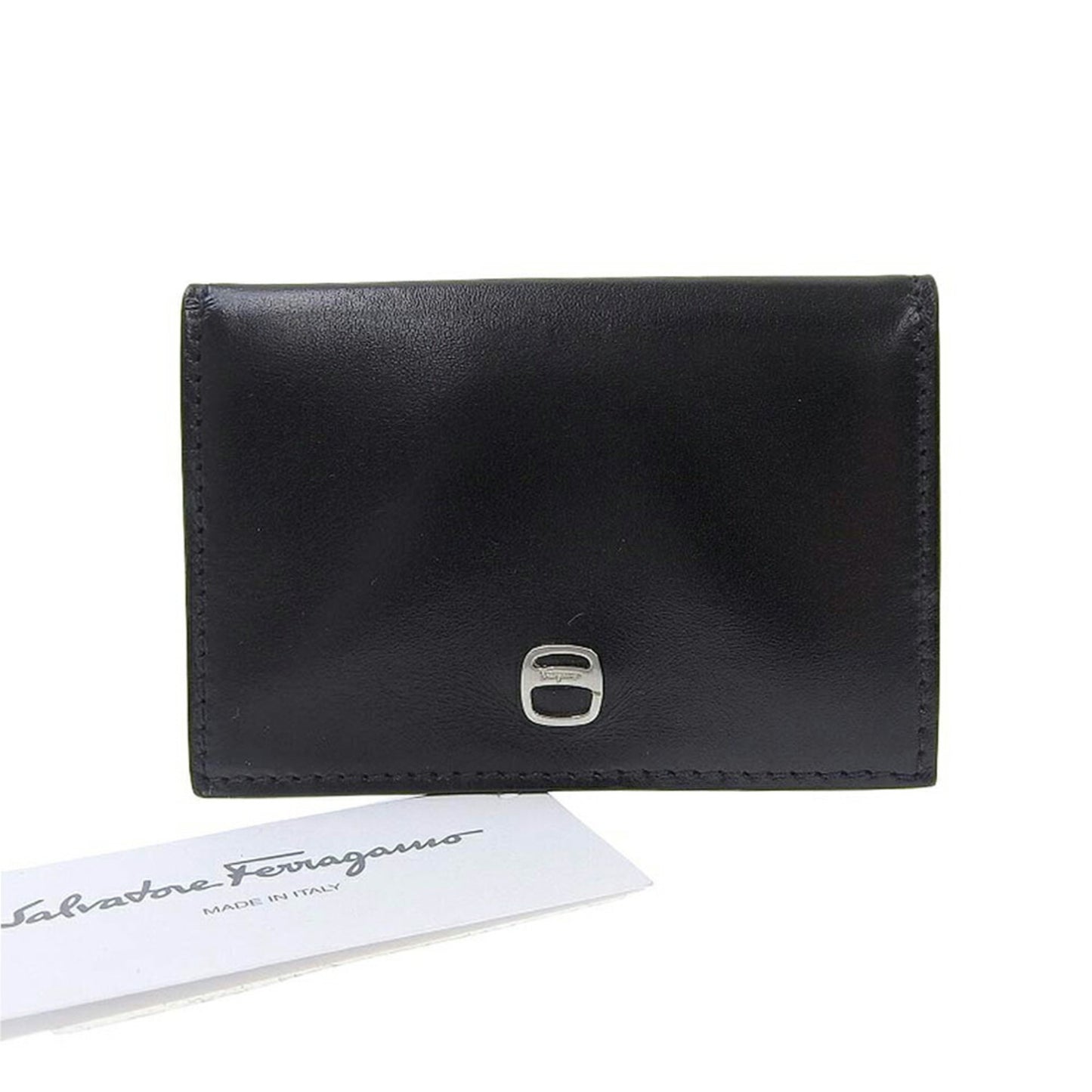 Salvatore Ferragamo Black Leather Wallet