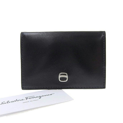 Salvatore Ferragamo Black Leather Wallet