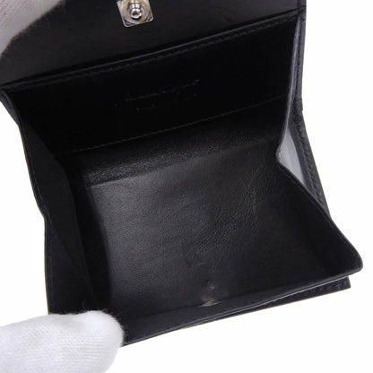 Salvatore Ferragamo Black Leather Wallet