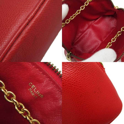 Dior Red Leather Clutch