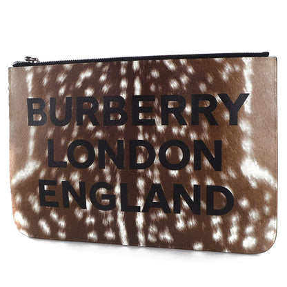 Burberry Brown Leather Clutch