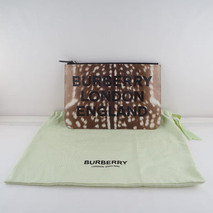 Burberry Brown Leather Clutch