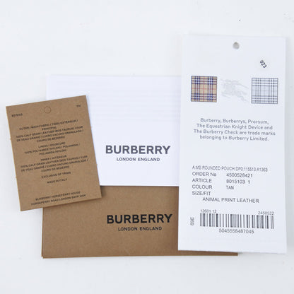Burberry Brown Leather Clutch