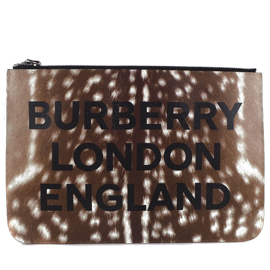 Burberry Brown Leather Clutch