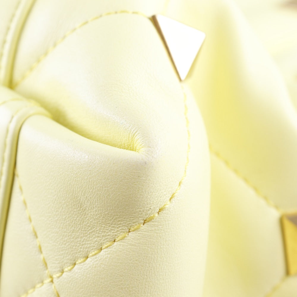 Valentino Garavani Yellow Leather Roman Stud