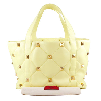 Valentino Garavani Yellow Leather Roman Stud