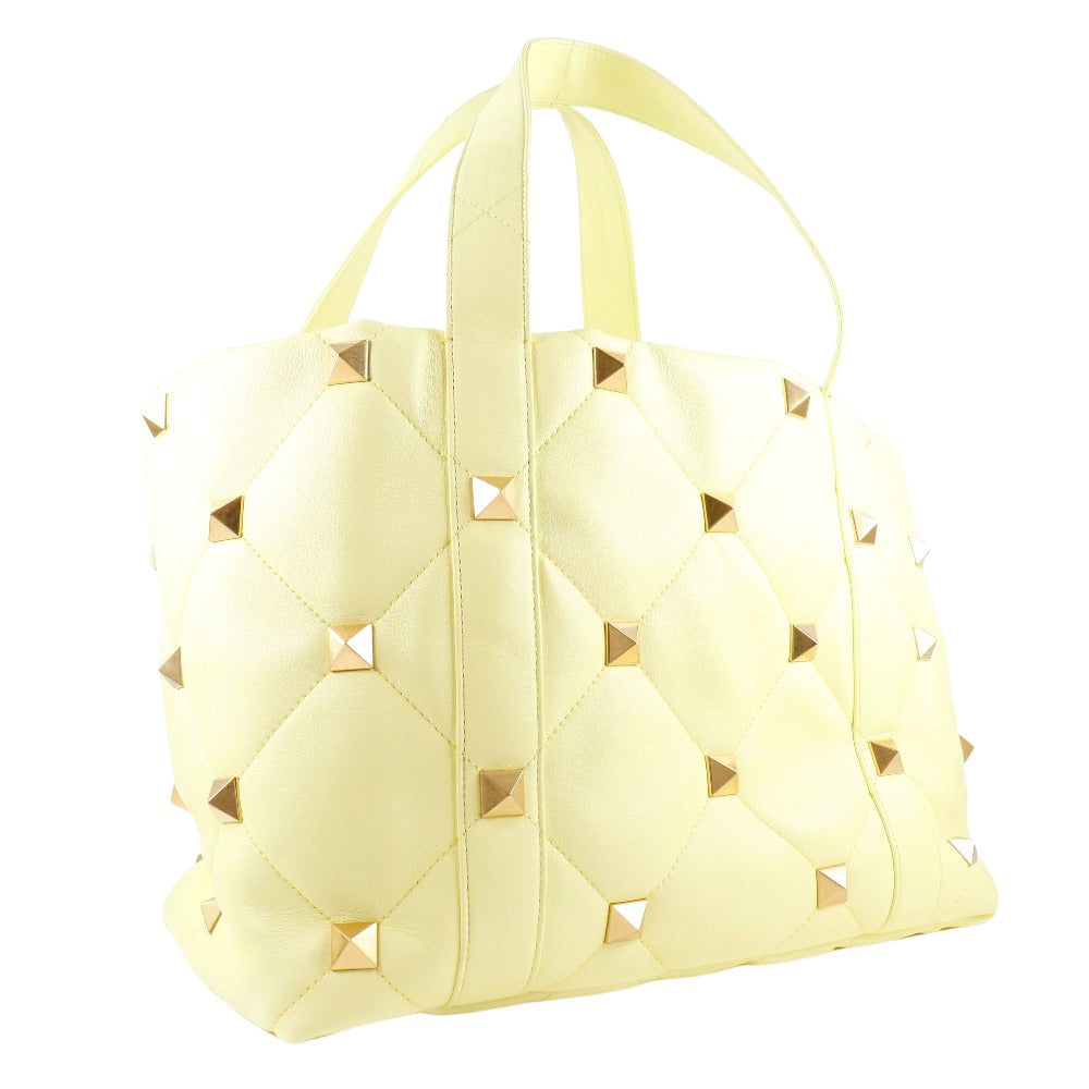Valentino Garavani Yellow Leather Roman Stud