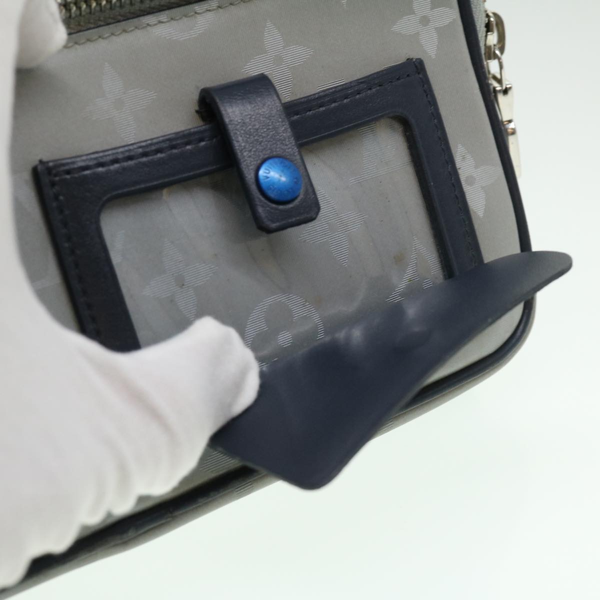 Louis Vuitton Silver Synthetic Alpha