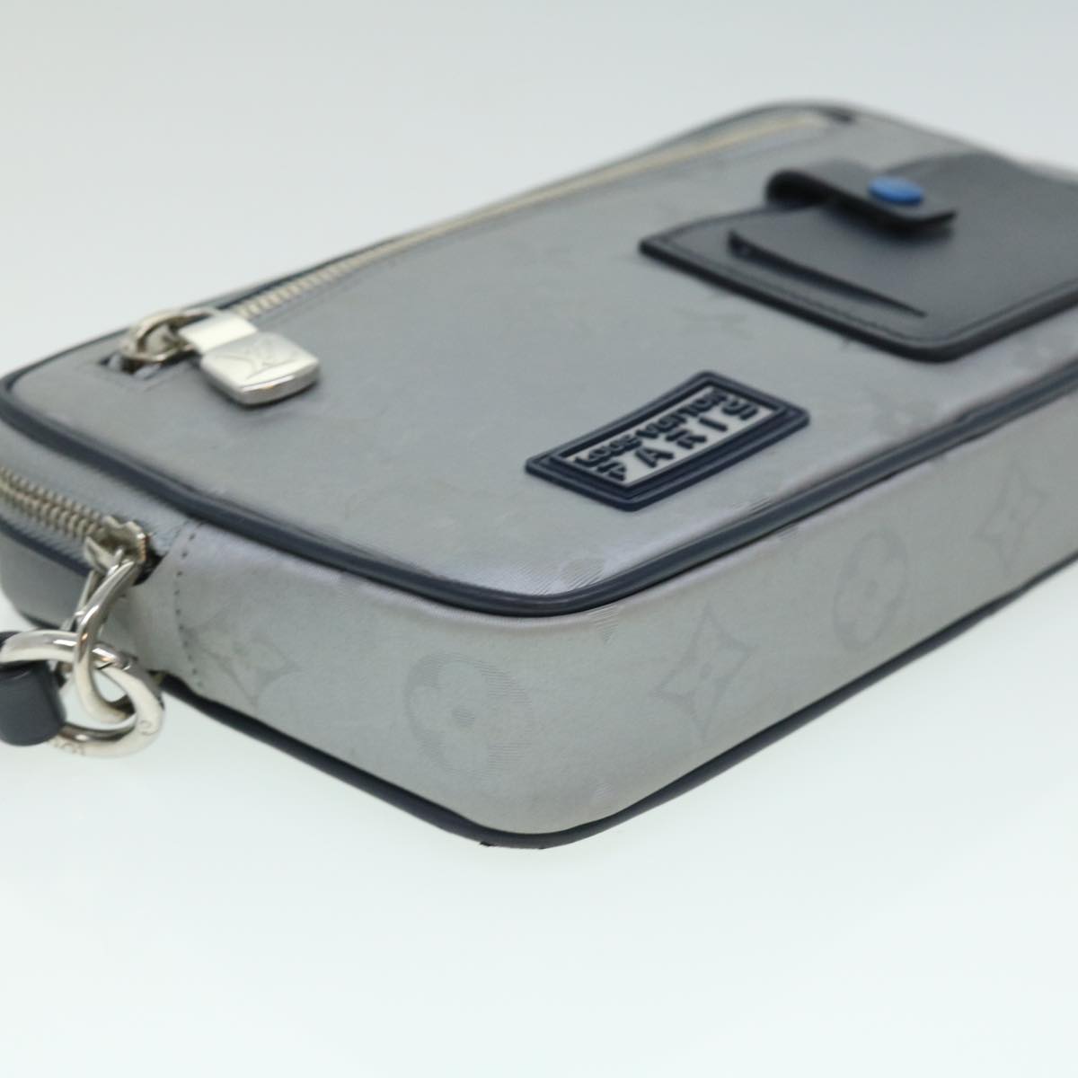 Louis Vuitton Silver Leather Alpha