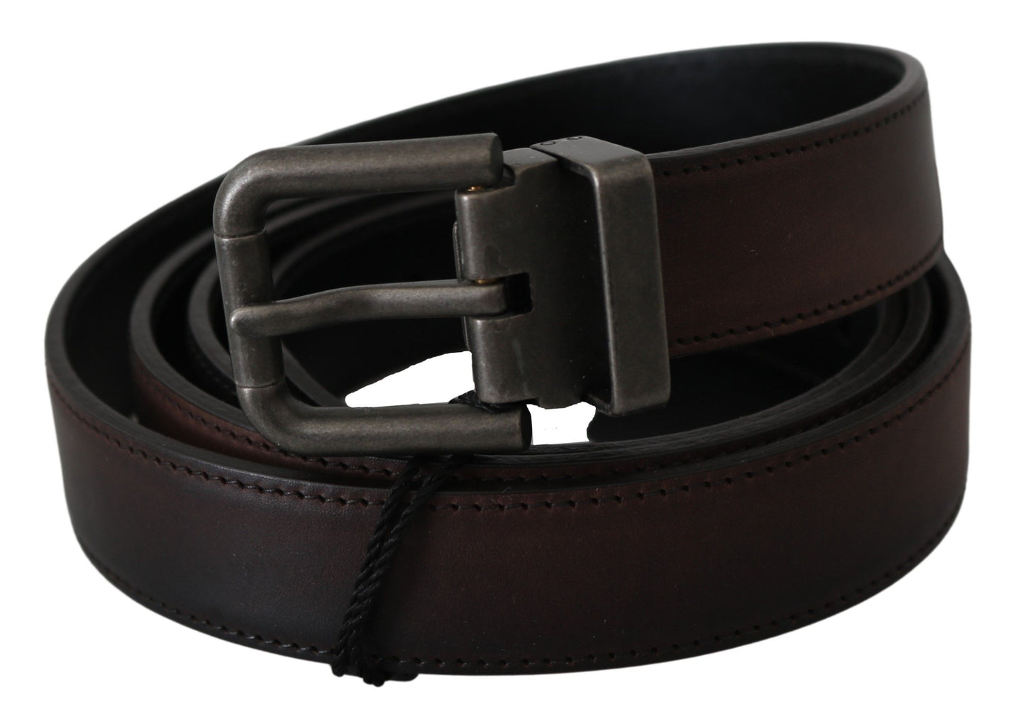 Dolce & Gabbana Elegant Leather Belt In Classic Brown