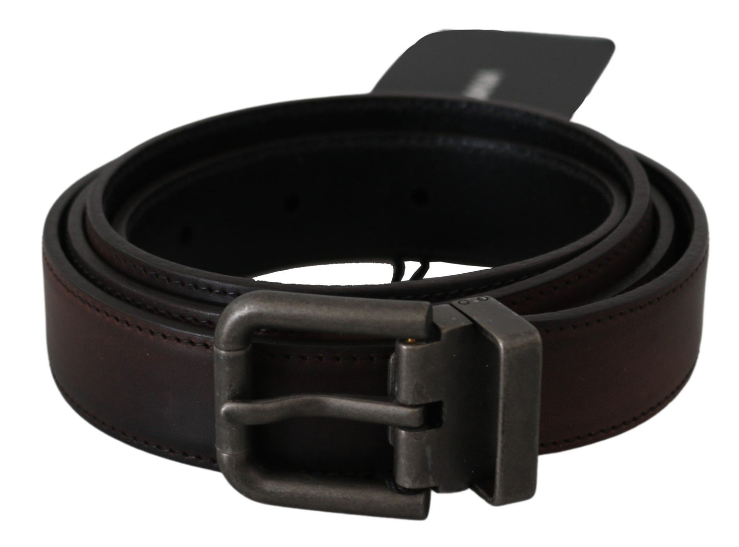 Dolce & Gabbana Elegant Leather Belt In Classic Brown