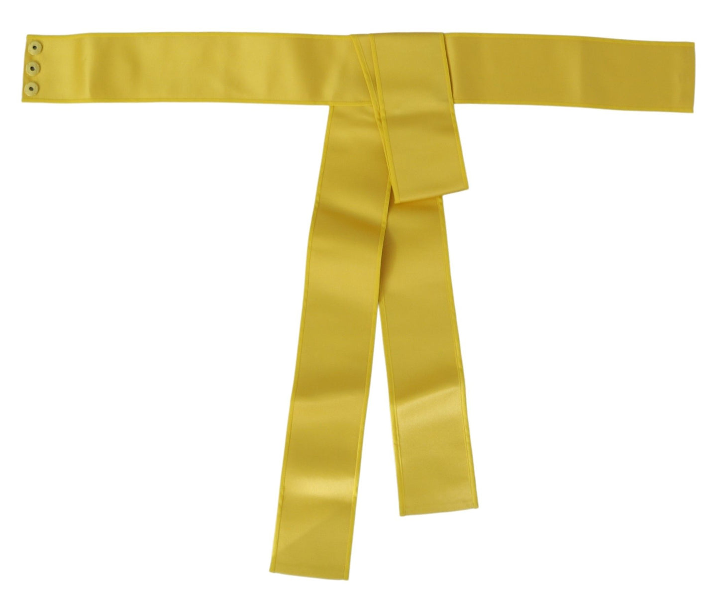 Dolce & Gabbana Chic Silk Yellow Women'S Elegant Belt