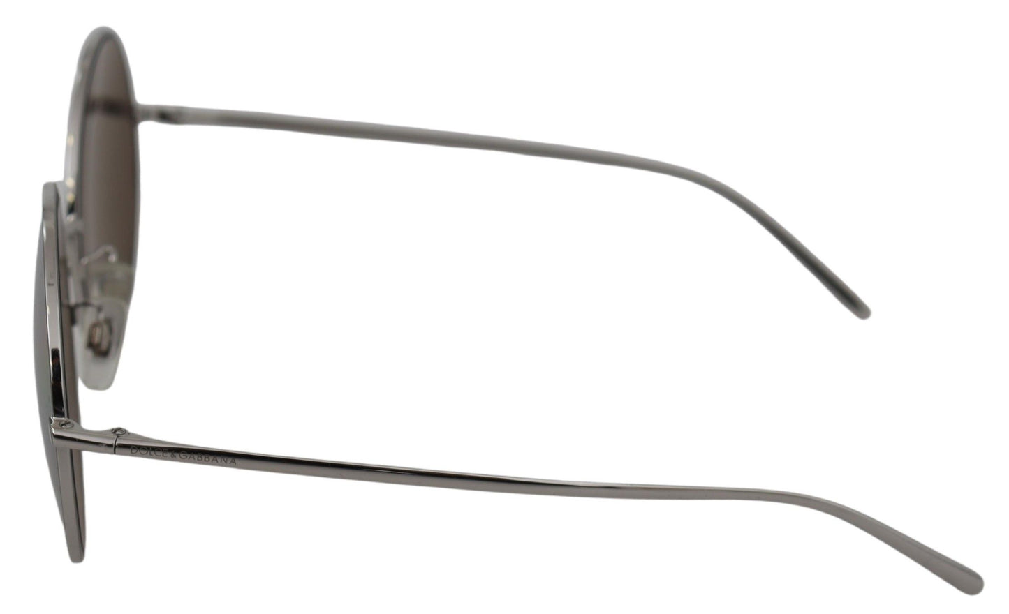 Dolce & Gabbana Chic Silver Grey Lens Sunglasses For Women