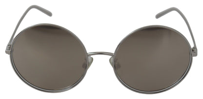 Dolce & Gabbana Chic Silver Grey Lens Sunglasses For Women