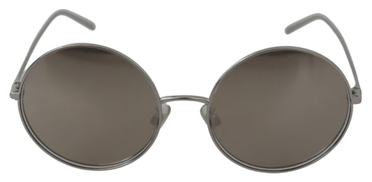 Dolce & Gabbana Chic Silver Grey Lens Sunglasses For Women