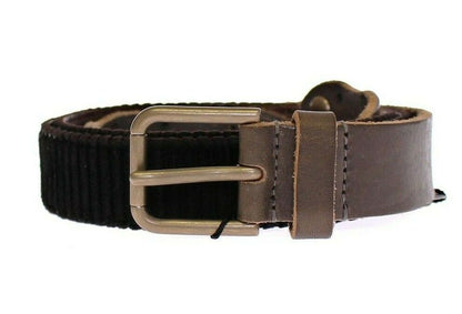 Dolce & Gabbana Elegant Leather-Cotton Fusion Men'S Belt