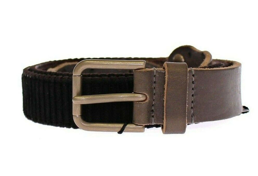 Dolce & Gabbana Elegant Leather-Cotton Fusion Men'S Belt