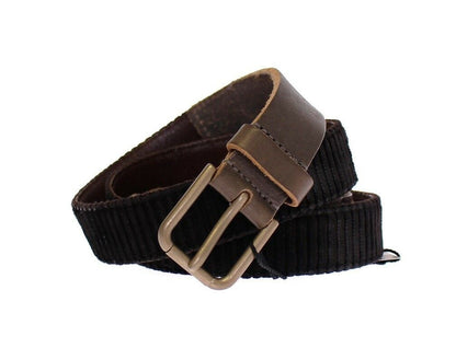 Dolce & Gabbana Elegant Leather-Cotton Fusion Men'S Belt