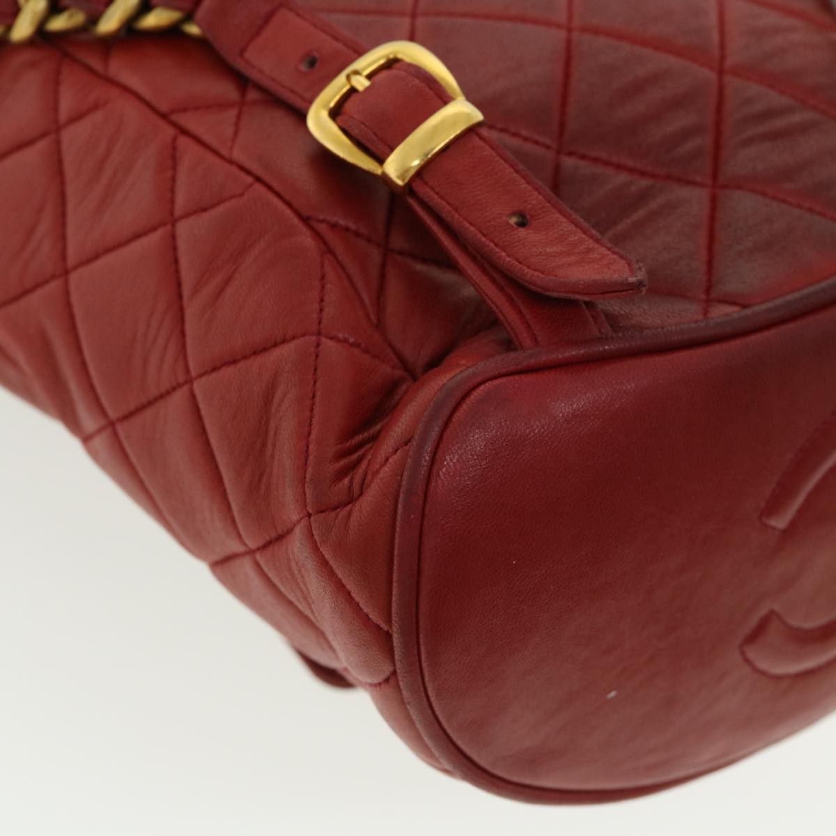 Chanel Red Leather Duma