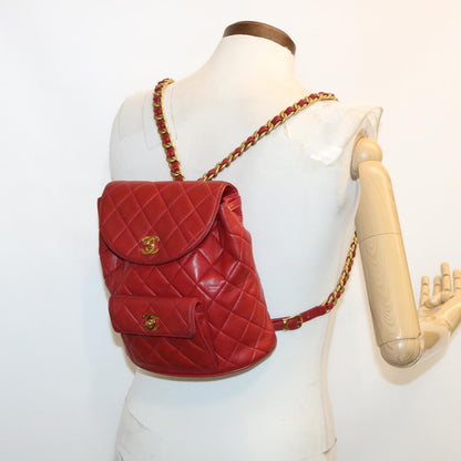 Chanel Red Leather Duma