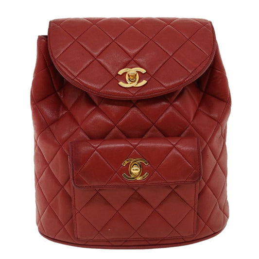 Chanel Red Leather Duma