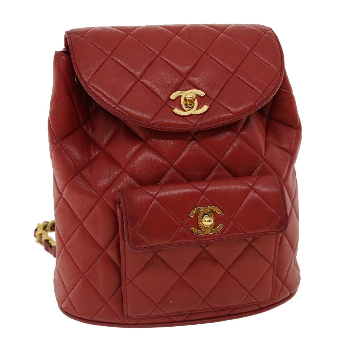 Chanel Red Leather Duma