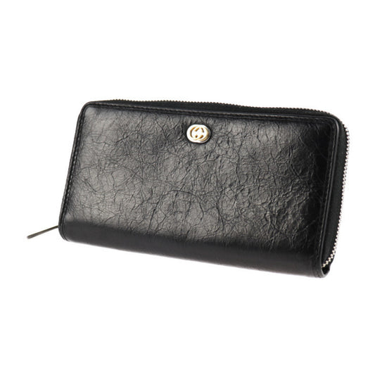 Gucci Black Leather Gg Marmont
