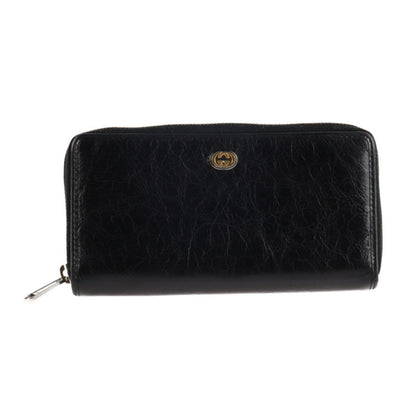 Gucci Black Leather Gg Marmont