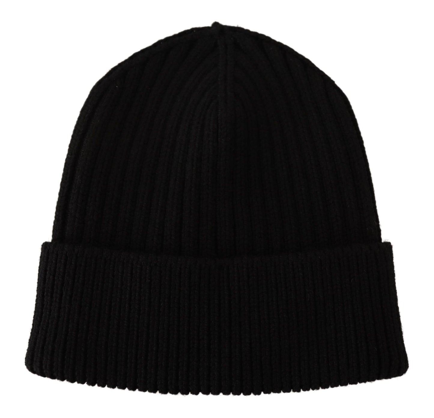 Dolce & Gabbana Elegant Cable Knit Wool Beanie With Fleece Liner