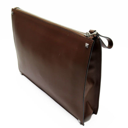 Valentino Garavani Brown Leather Vltn