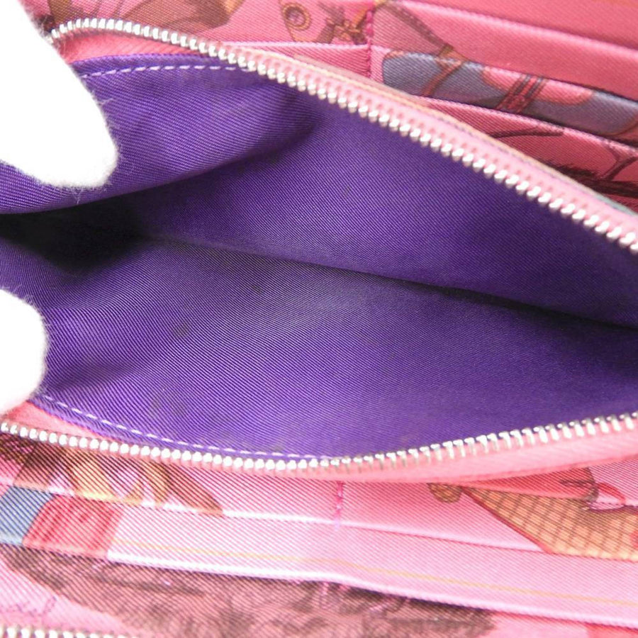 Hermès Red Leather Silk'in