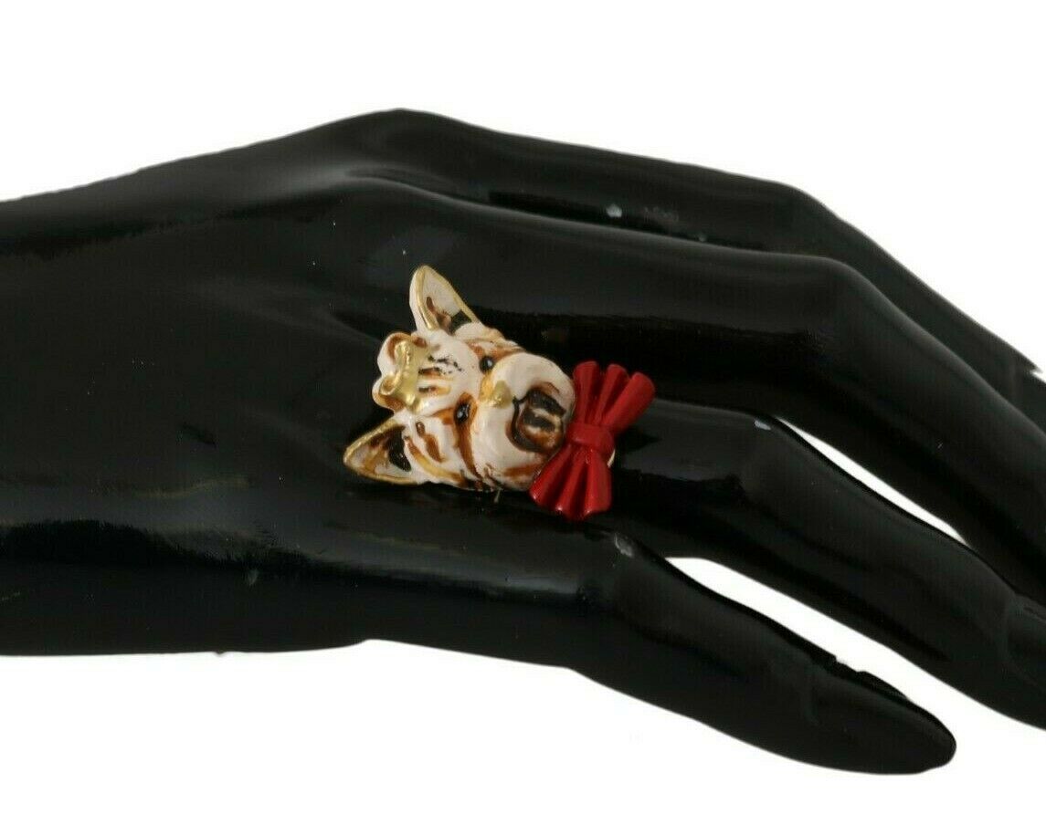 Dolce & Gabbana Elegant Canine Charm Women'S Ring